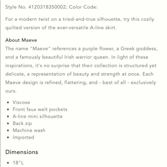 Maeve X Anthropologie Beatrice Burgundy Floral Quilted Mini Skirt, Sz. 10 - Picture 4 of 15